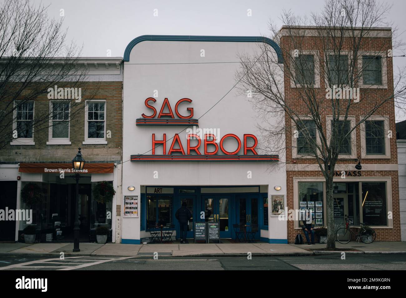 Sag Harbor Cinema vintage sign, Sag Harbor, New York Stock Photo