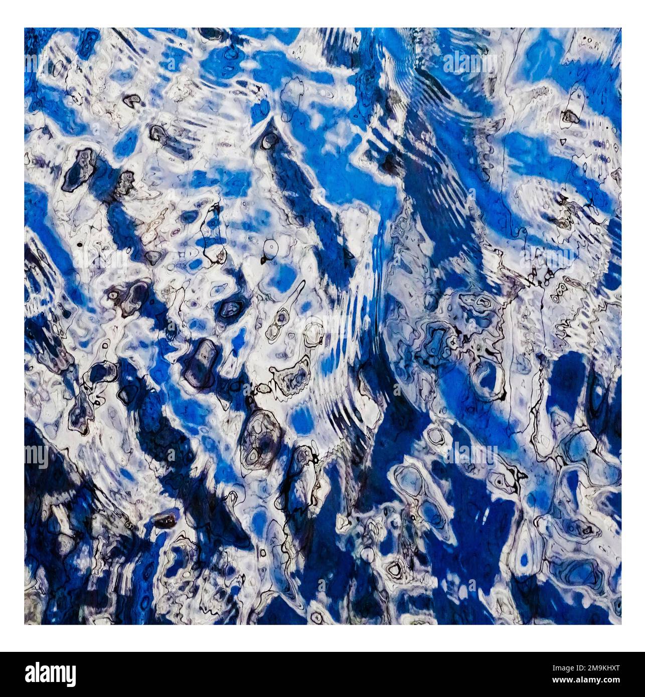 Abstract photograph of ripples and reflections in water Stock Photo - Alamy