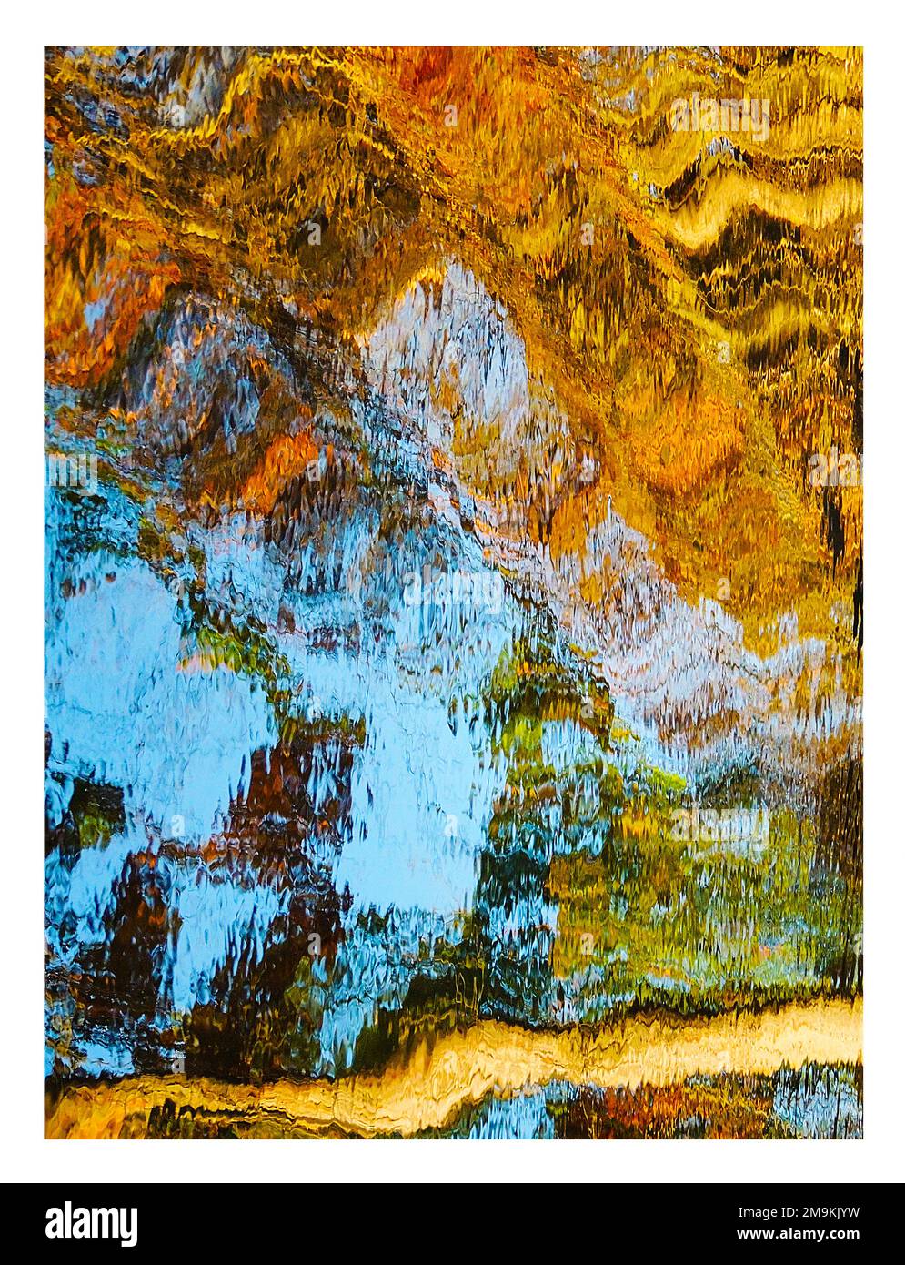 Abstract photograph of ripples and reflections in water Stock Photo - Alamy