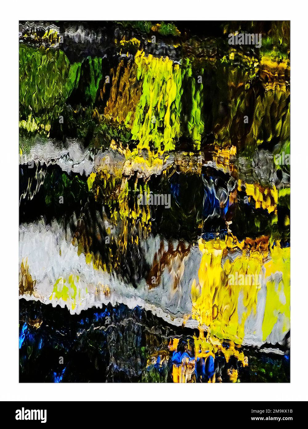 Abstract photograph of ripples and reflections in water Stock Photo - Alamy