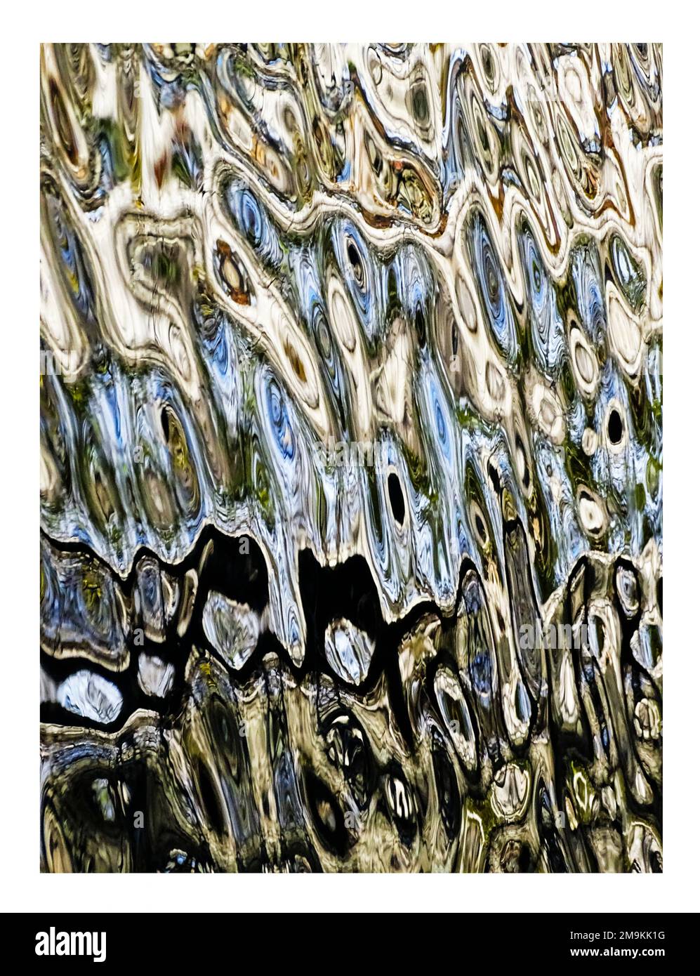 Abstract photograph of ripples and reflections in water Stock Photo - Alamy