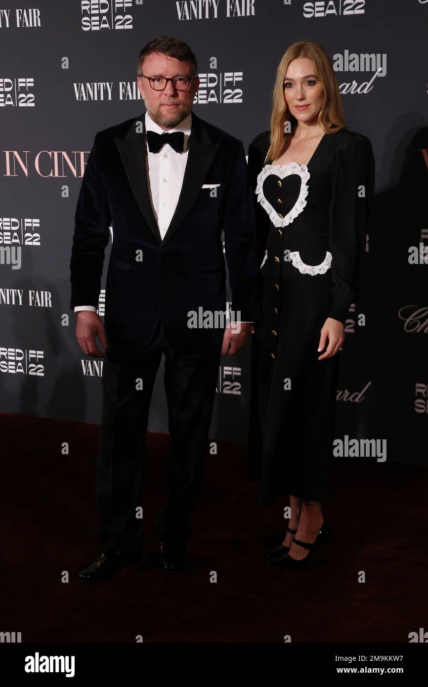 Guy Ritchie and Jacqui Ainsley pose for photographers upon arrival at ...