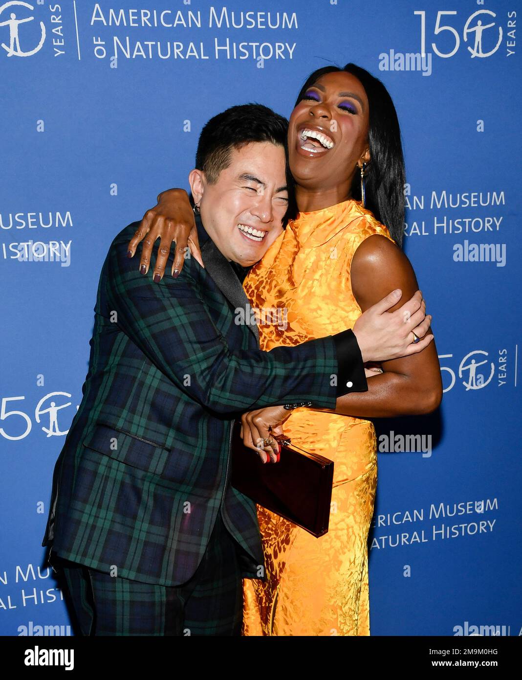 Bowen Yang, left, and Ego Nwodim attend The Museum Gala at the American