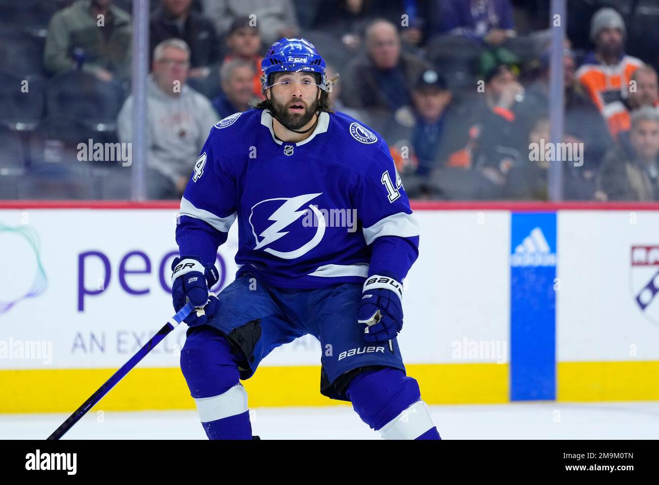 Tampa Bay Lightning's Pat Maroon plays during an NHL hockey game