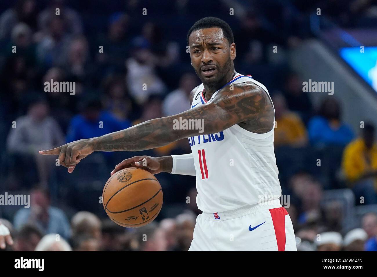 Los Angeles Clippers guard John Wall (11) during an NBA basketball game