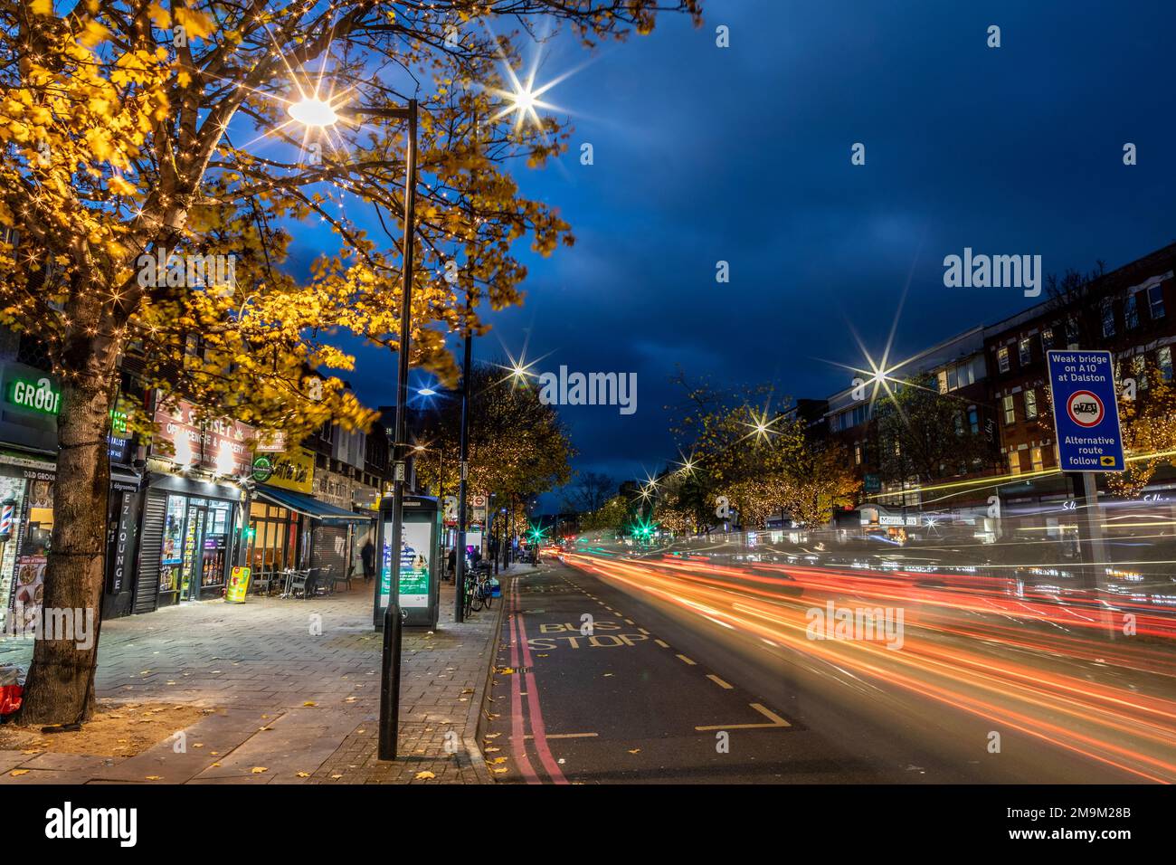 Holloway Road at Night London UK Stock Photo Alamy