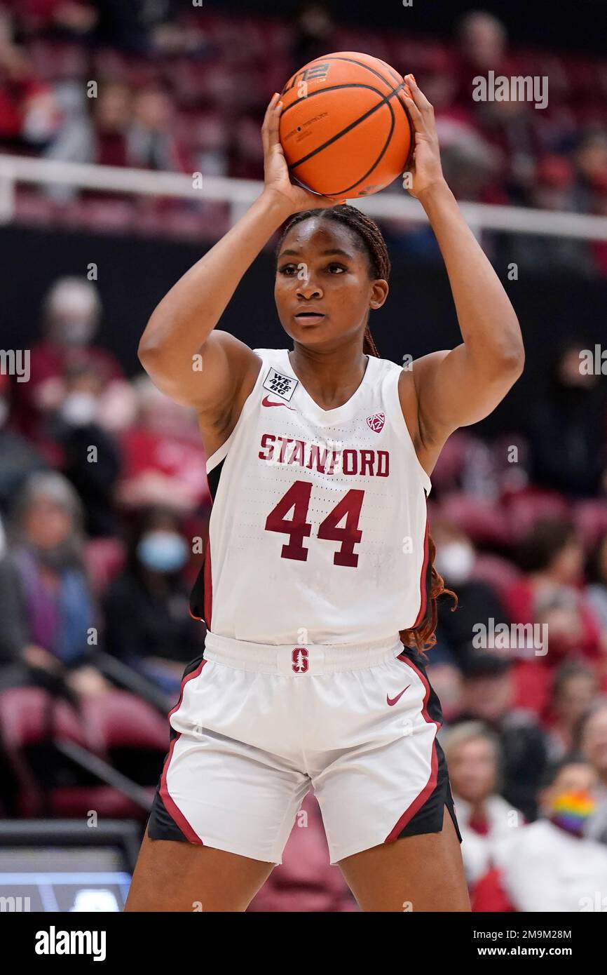 Stanford forward Kiki Iriafen (44) during an NCAA college basketball