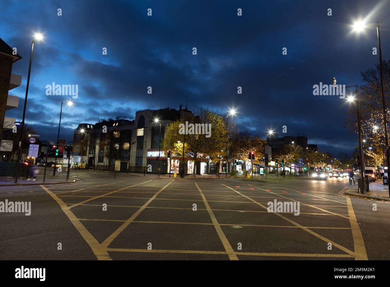 Holloway Road at Night London UK Stock Photo Alamy