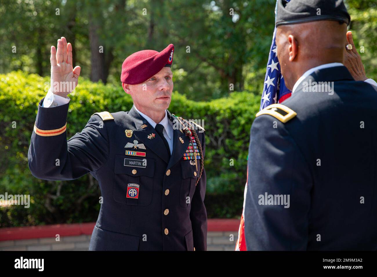 Col. William M. Martin is promoted to the rank of Colonel during a ...