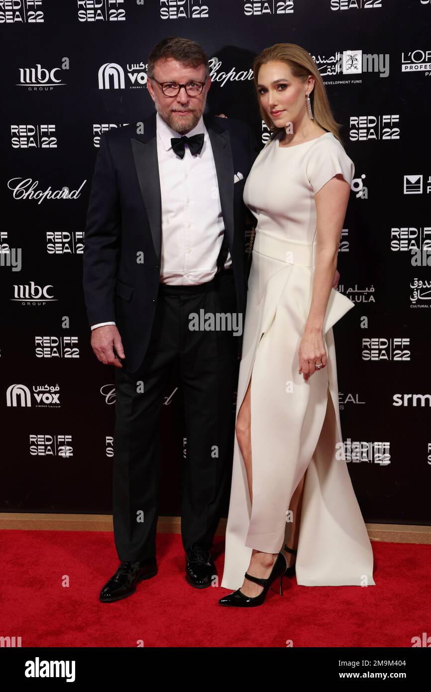 Guy Ritchie and Jacqui Ainsley poses for photographers upon arrival at ...