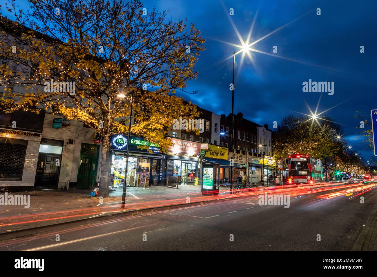 Holloway Road at Night London UK Stock Photo Alamy