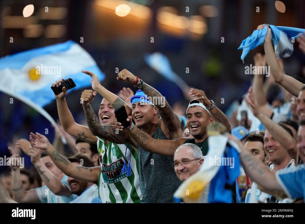 FILE Argentina soccer fans cheer before the World Cup group C soccer