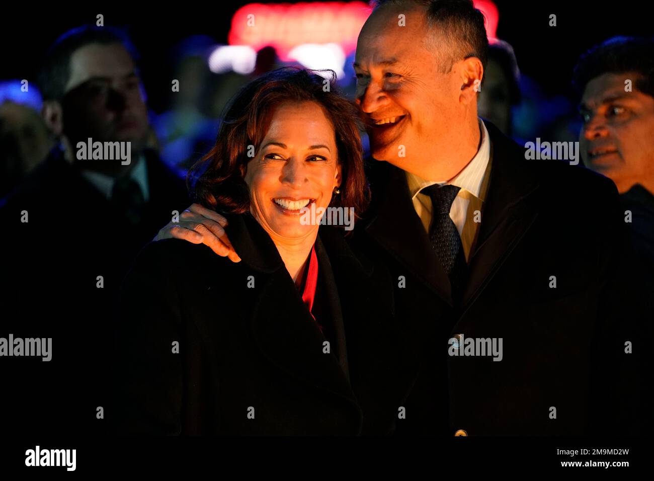 Vice President Kamala Harris and second gentleman Doug Emhoff attend ...