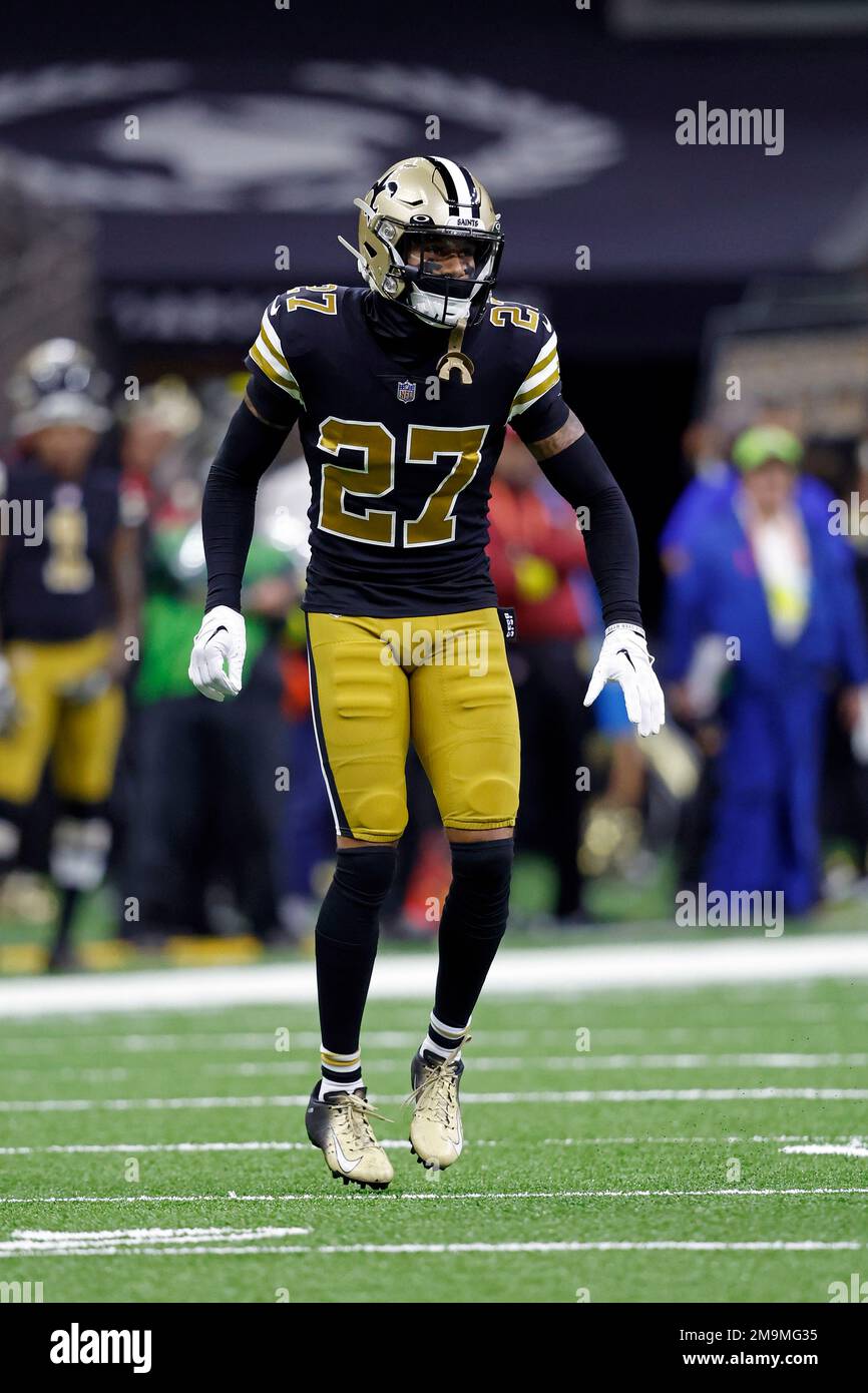 New Orleans Saints cornerback Alontae Taylor (27) during an NFL football  game against the Los Angeles Rams, Sunday, Nov. 20, 2022, in New Orleans.  (AP Photo/Tyler Kaufman Stock Photo - Alamy