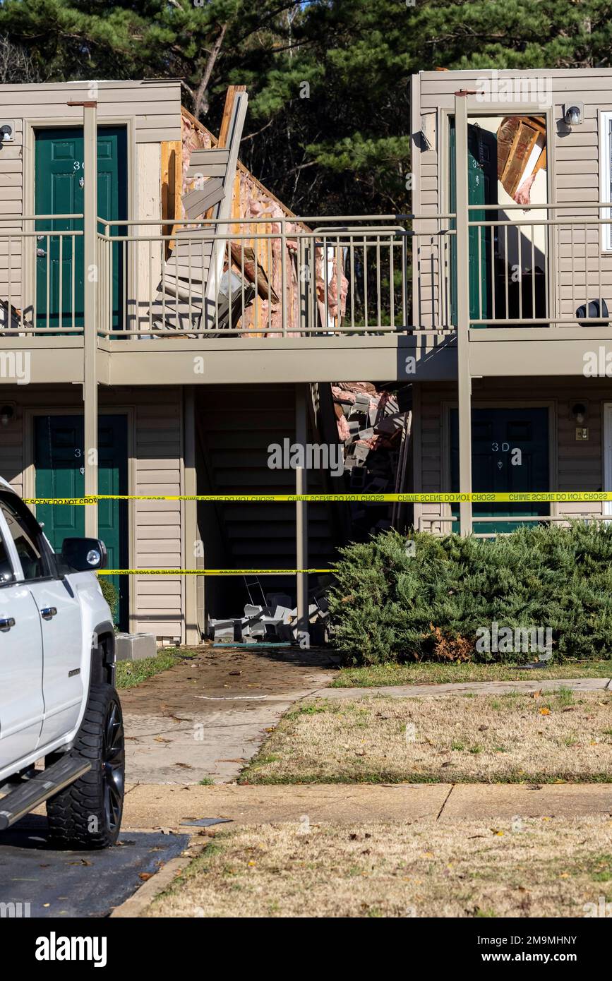 Sagewood Apartments is damaged from Tuesday night's severe weather