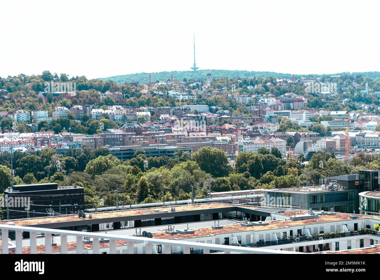 an aerial view of the Stuttgart cityscape Stock Photo - Alamy