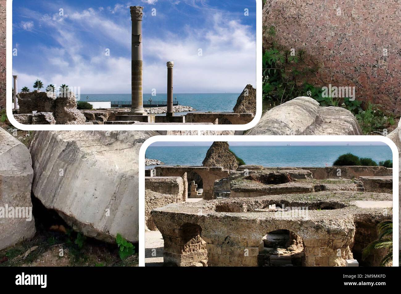 The ruins of the famous Carthage (Tunisia) an ancient Phoenician city