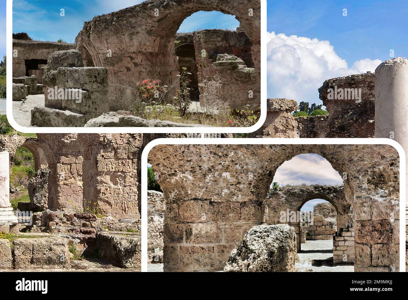 The ruins of the famous Carthage (Tunisia) an ancient Phoenician city