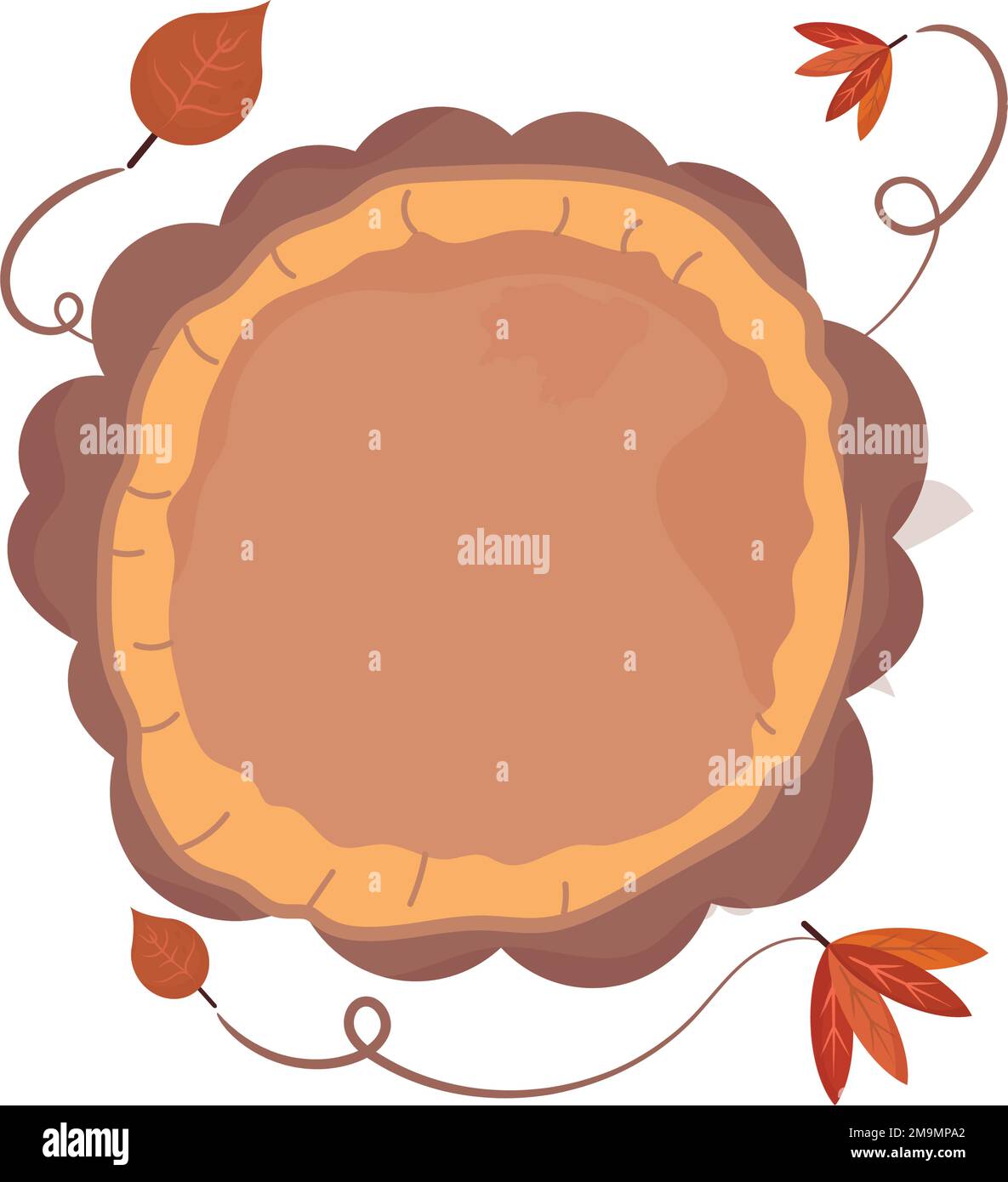 Isolated empty label with autumn leaves Vector Stock Vector Image & Art ...