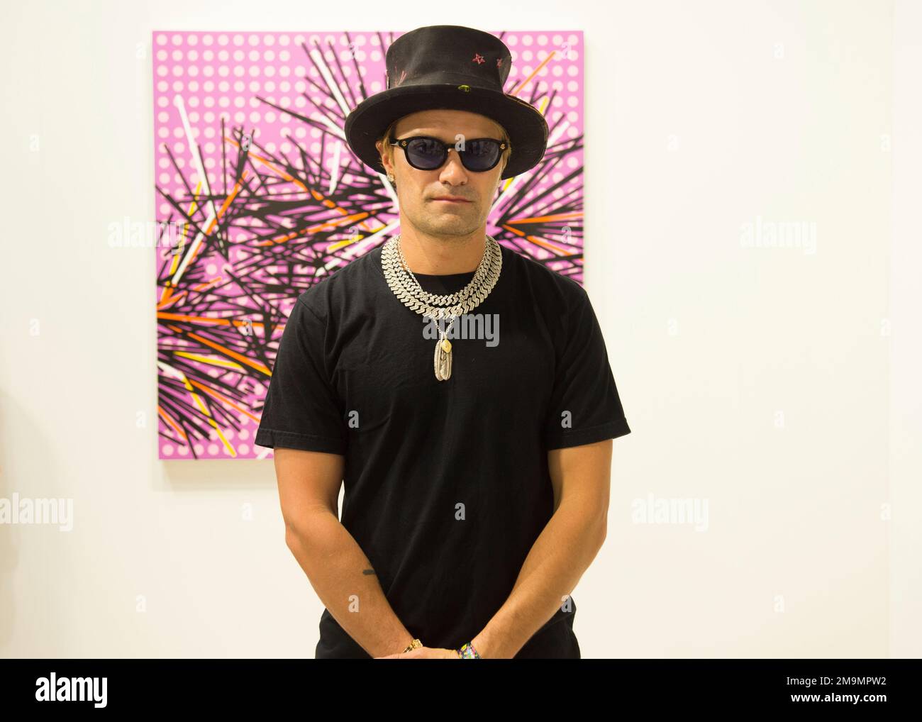 Artist Alec Monopoly Attends Art Basel On Tuesday Nov At Miami Beach Convention