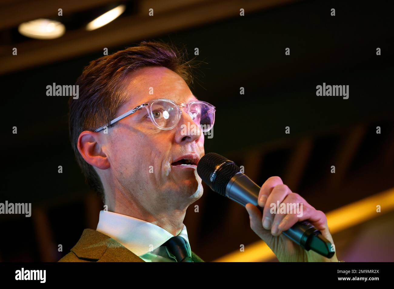 ROTTERDAM - Founder Joost Eerdmans of JA21 during the presentation of the election programs and the twelve party leaders for the provincial elections in March. ANP BAS CZERWINSKI netherlands out - belgium out Stock Photo