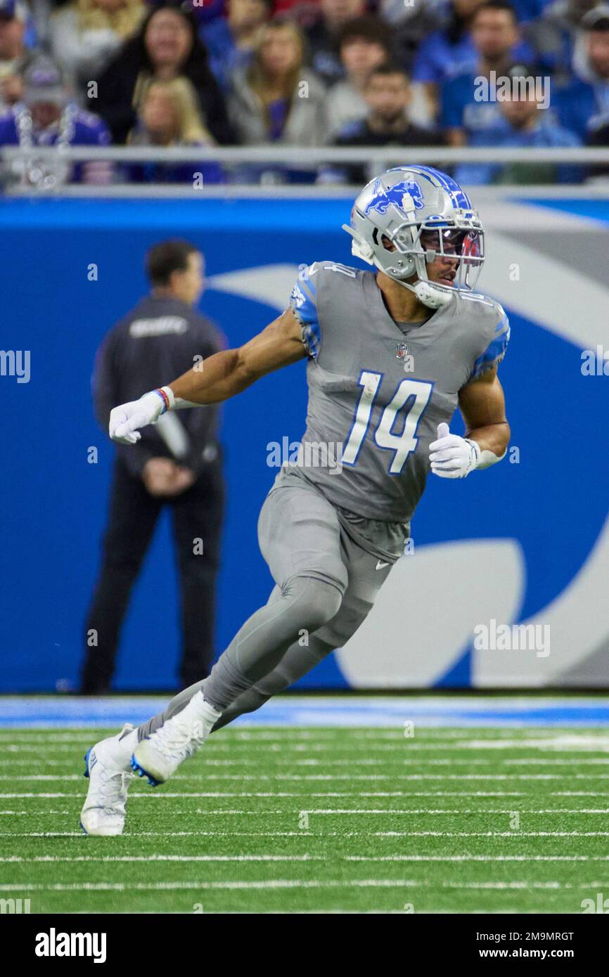 DETROIT, MI - NOVEMBER 06: Detroit Lions Wide Receiver (14) Amon