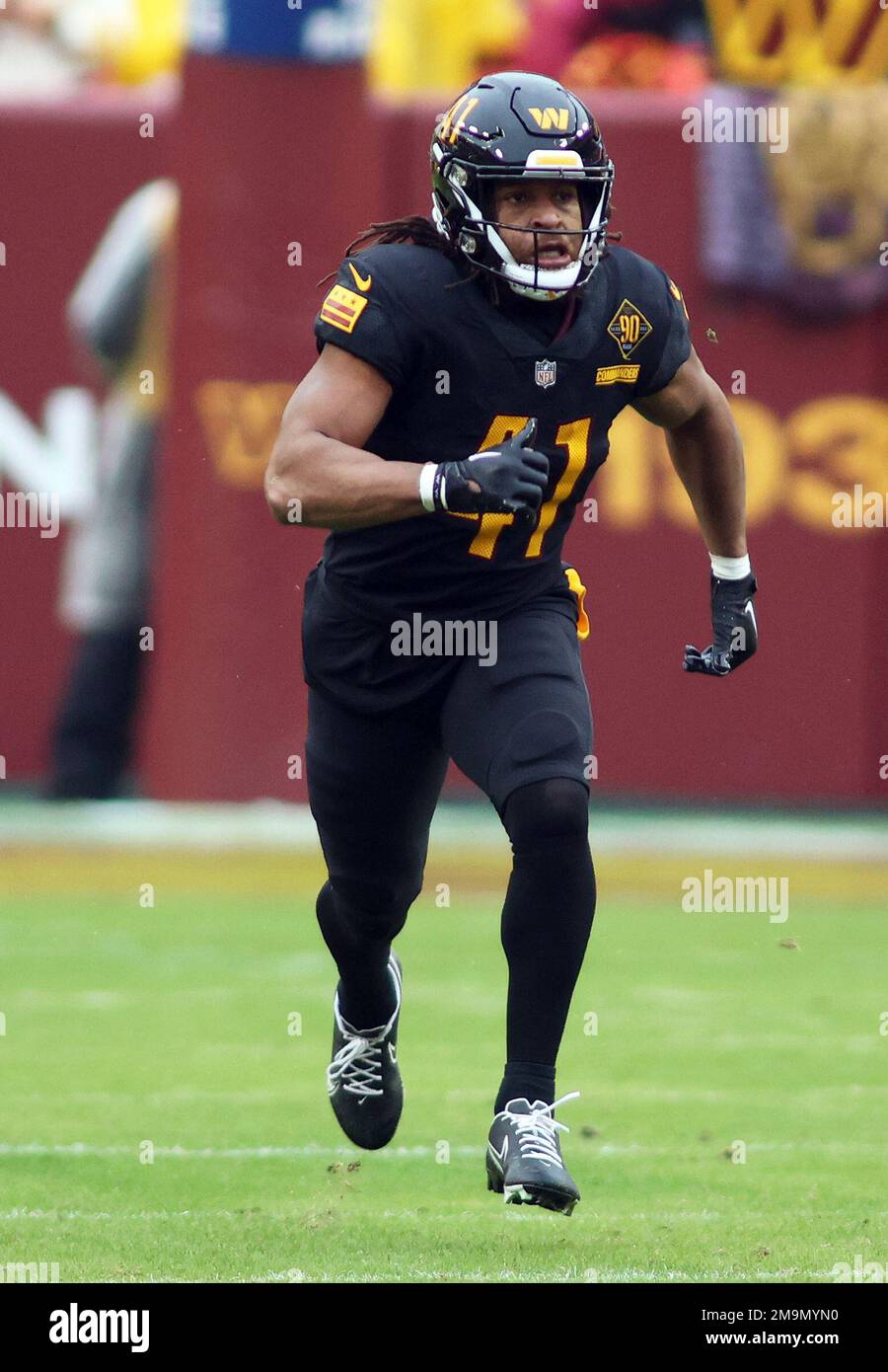 Washington Commanders running back Jonathan Williams (41) runs during