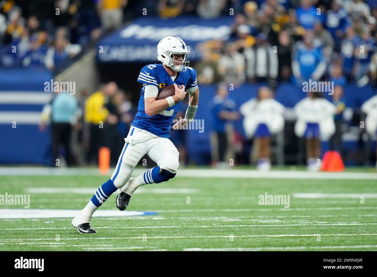 Indianapolis Colts quarterback Matt Ryan runs during the second half of