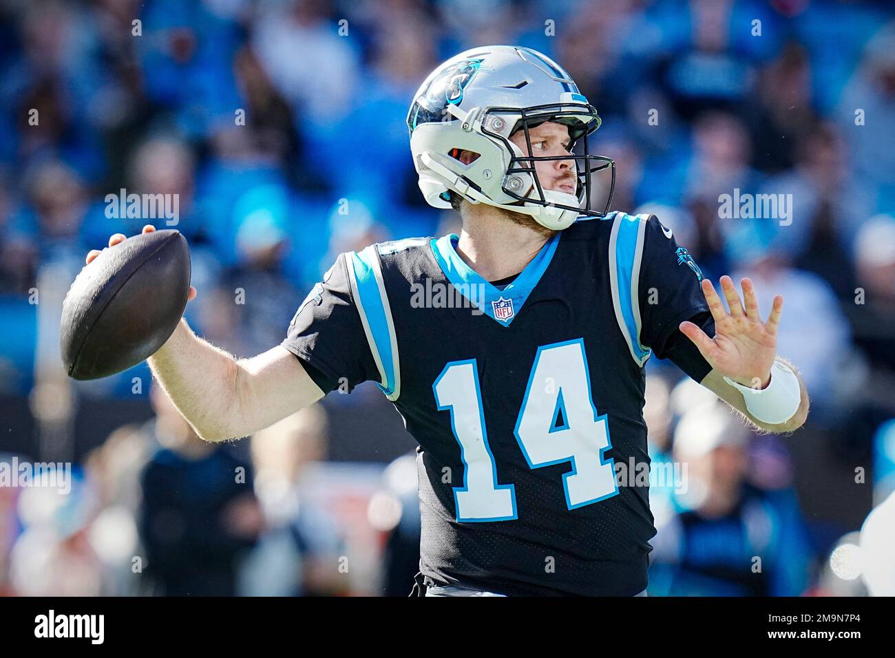 Carolina Panthers Game-Used Football vs. Denver Broncos on November 27 2022