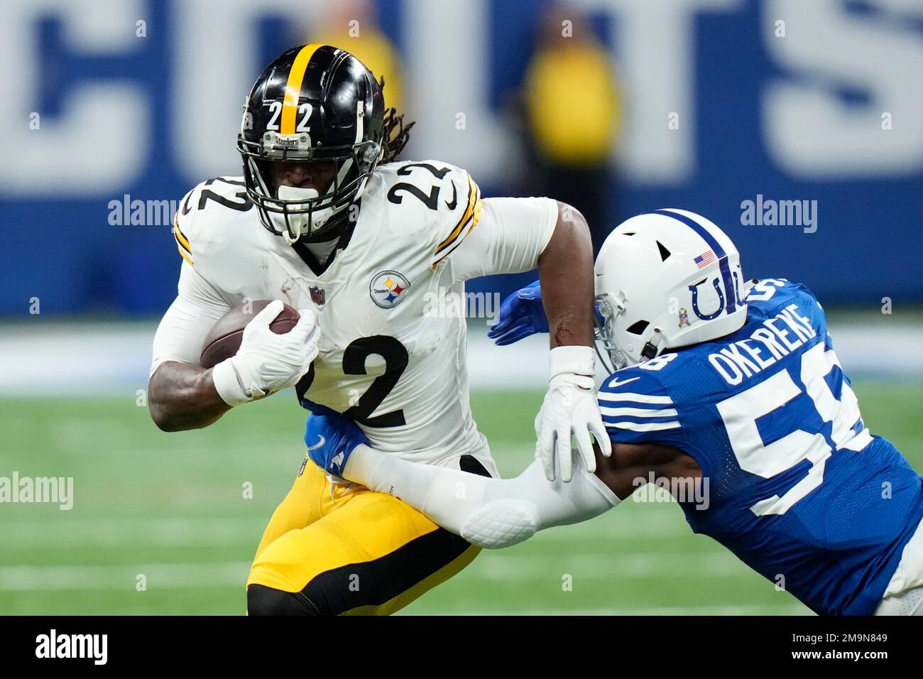 August 5th, 2021: #22 Najee Harris during the Pittsburgh Steelers vs Dallas  Cowboys game at Tom Benson Stadium in Canton, OH. Jason Pohuski/CSM Stock  Photo - Alamy