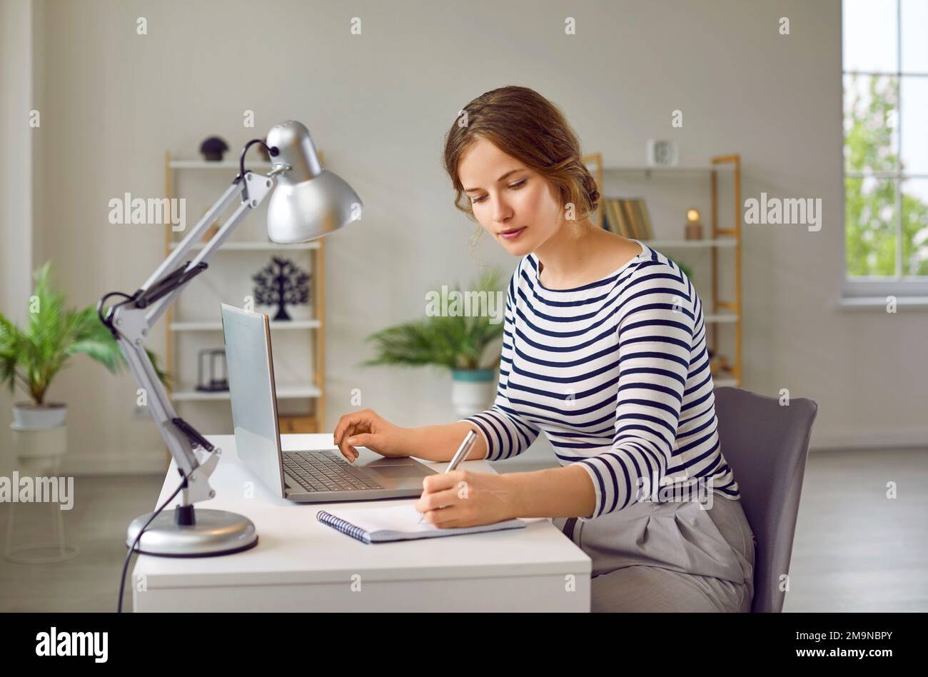 Studying under table lamp deals
