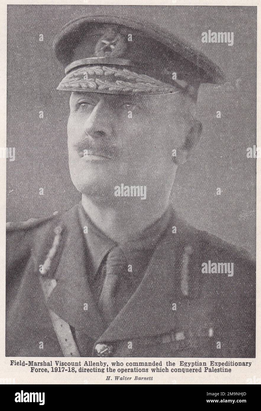 FieldMarshal Viscount Allenby Stock Photo Alamy
