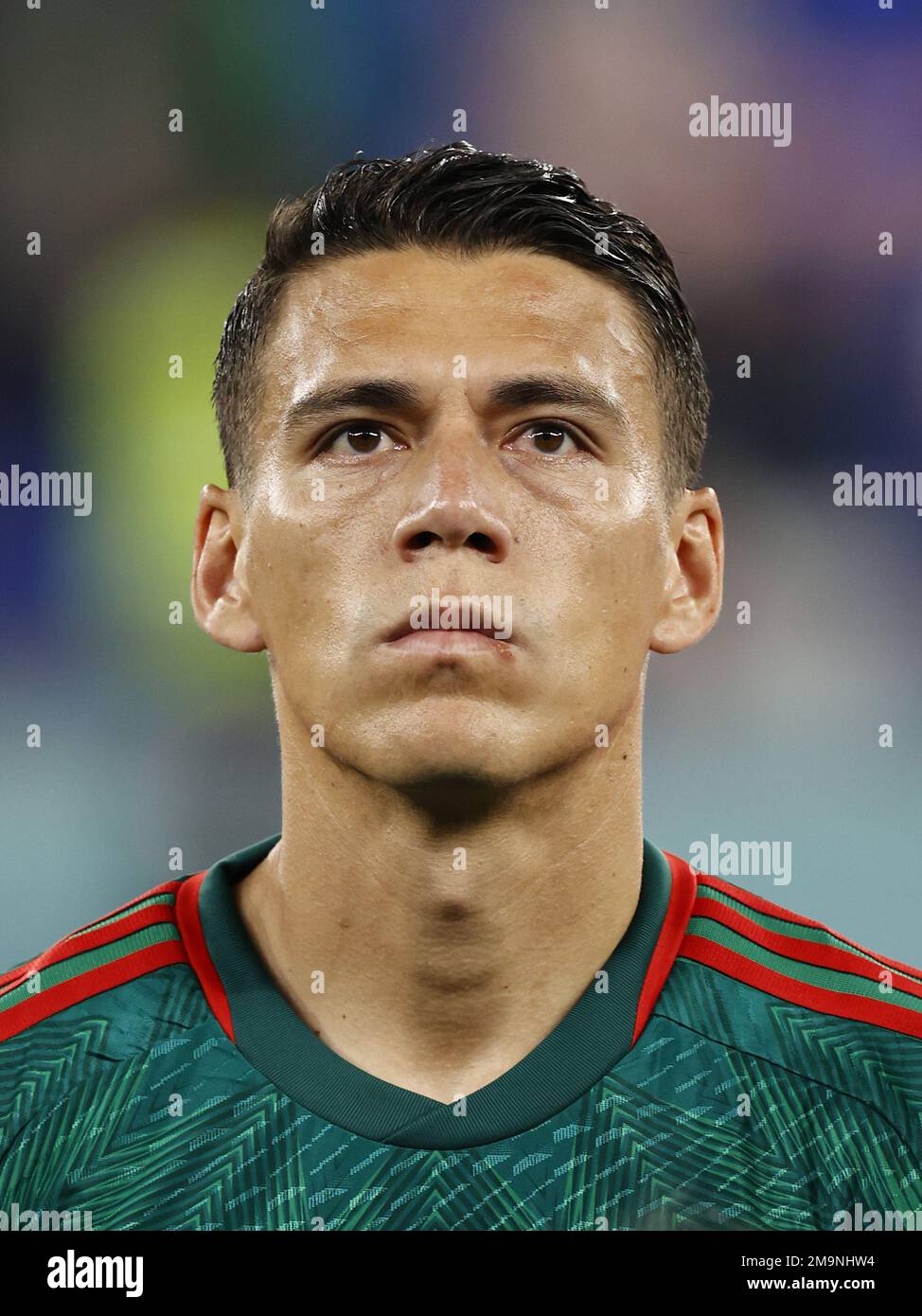DOHA - Hector Moreno of Mexico during the FIFA World Cup Qatar 2022 group C match between Mexico and Poland at 974 Stadium on November 22, 2022 in Doha, Qatar. AP | Dutch Height | MAURICE OF STONE Stock Photo