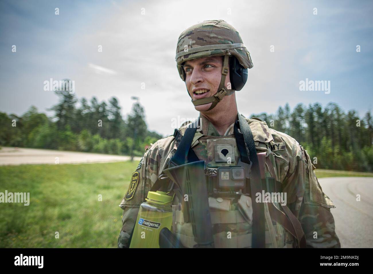 U.S. Army Spc. RJ Koreis, assigned to 3rd Psychological Operations ...