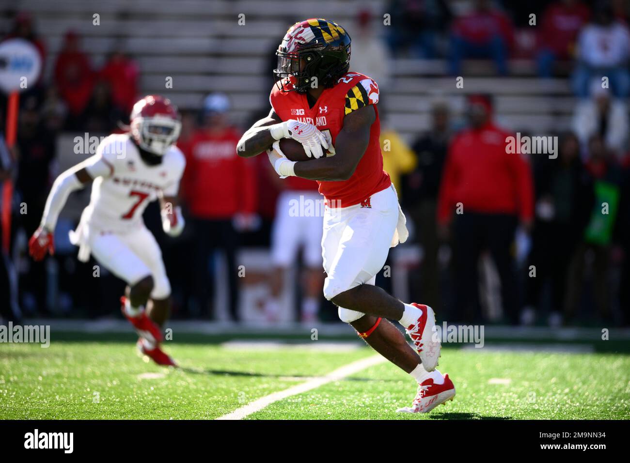 Maryland Running Back Roman Hemby (24) In Action During The First Half ...