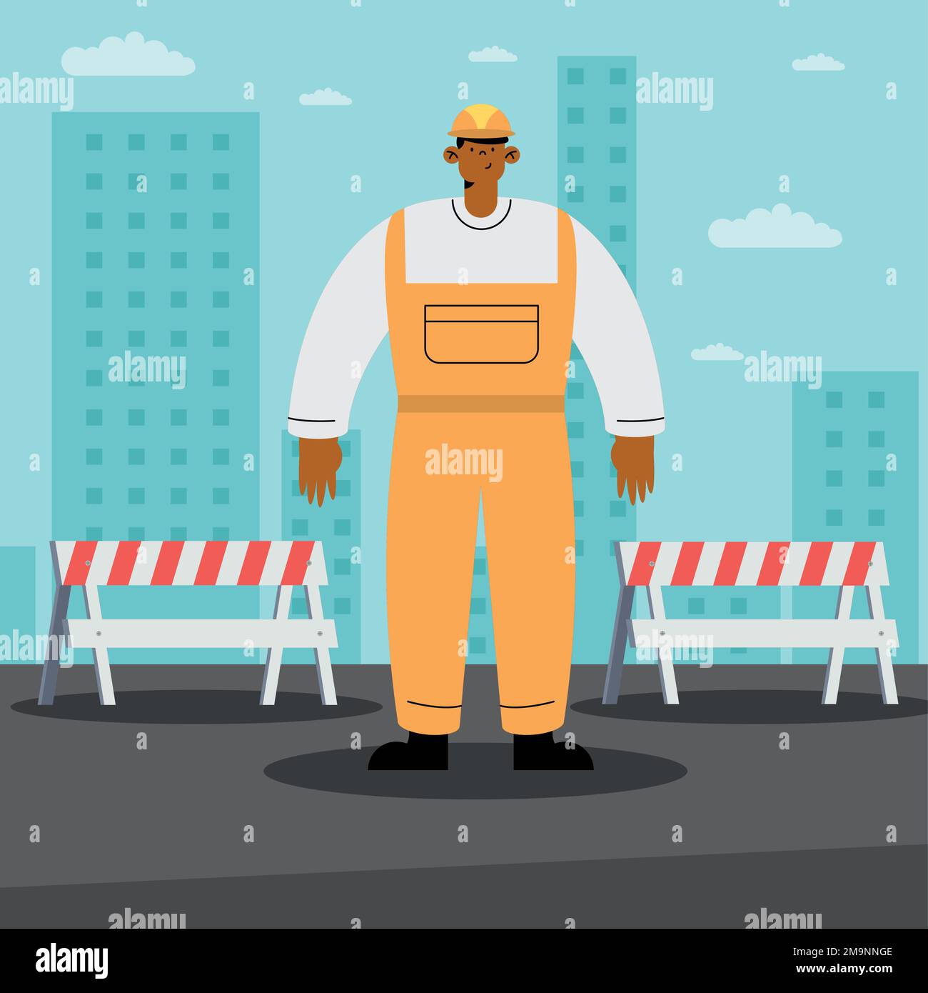 professional male builder worker character Stock Vector Image & Art - Alamy