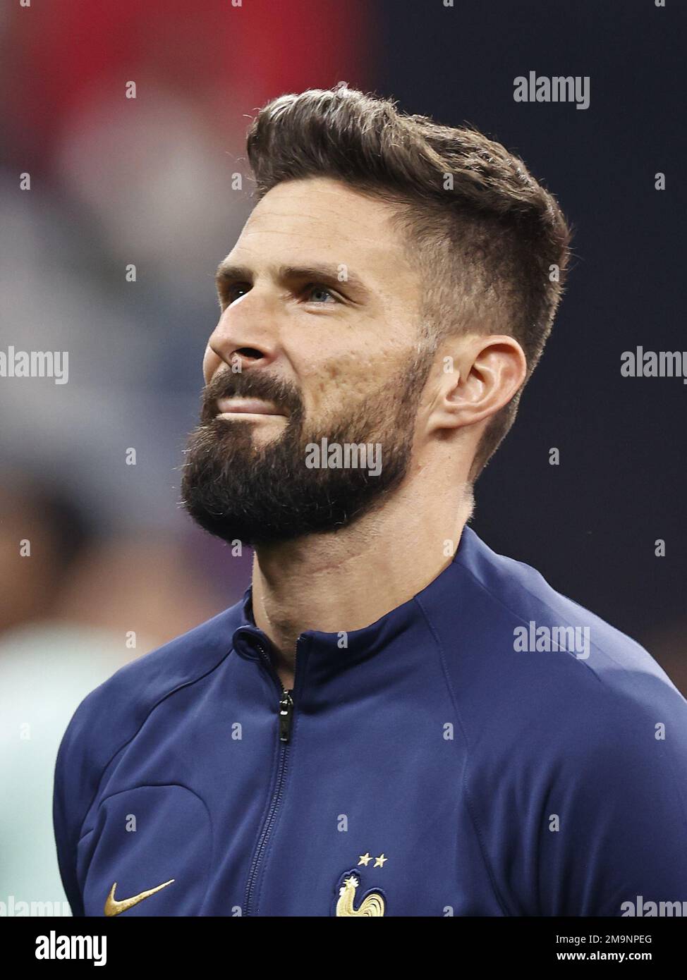 AL KHOR - Olivier Giroud of France during the FIFA World Cup Qatar 2022  Semifinal match between France and Morocco at Al Bayt Stadium on December  14, 2022 in Al Khor, Qatar., image size:974x1390