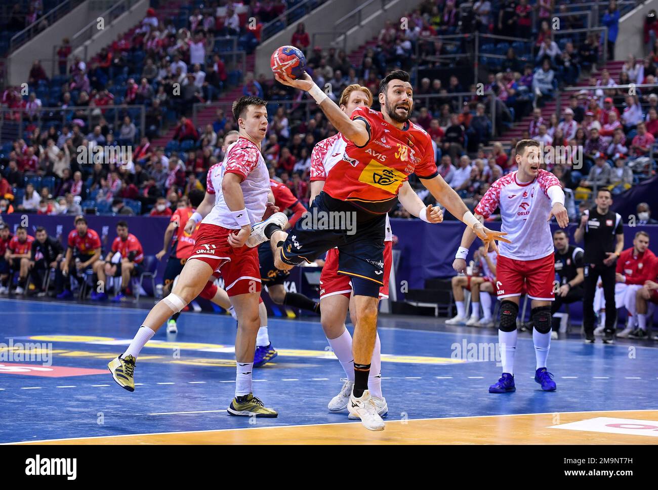 Cracow, Poland. 18th Jan, 2023. Gedeon Guardiola Villaplana during IHF Men's World Championship match between Poland and Spain on January 18, 2023 in Cracow, Poland. (Photo by PressFocus/Sipa USA) Credit: Sipa USA/Alamy Live News Stock Photo