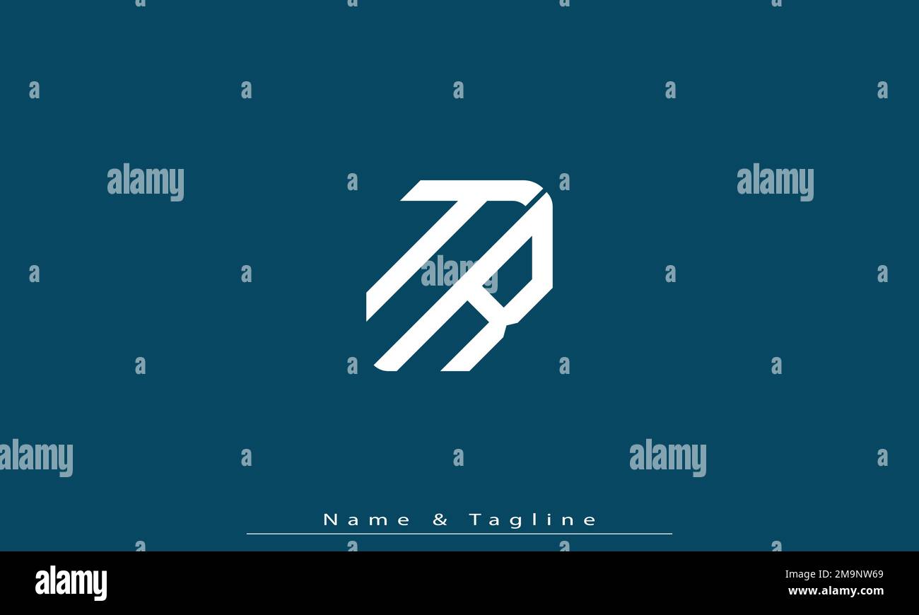 Alphabet letters Initials Monogram logo TR , RT Stock Vector