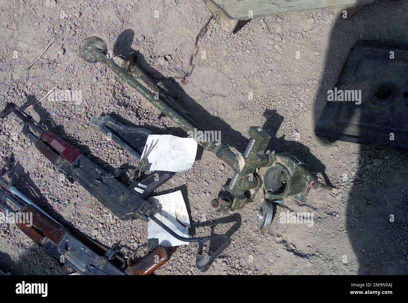 Captured Iraqi Weapons Are Taged And Displayed After US Marine Corps captured-iraqi-weapons-are-taged-and-displayed-after-us-marine-corps