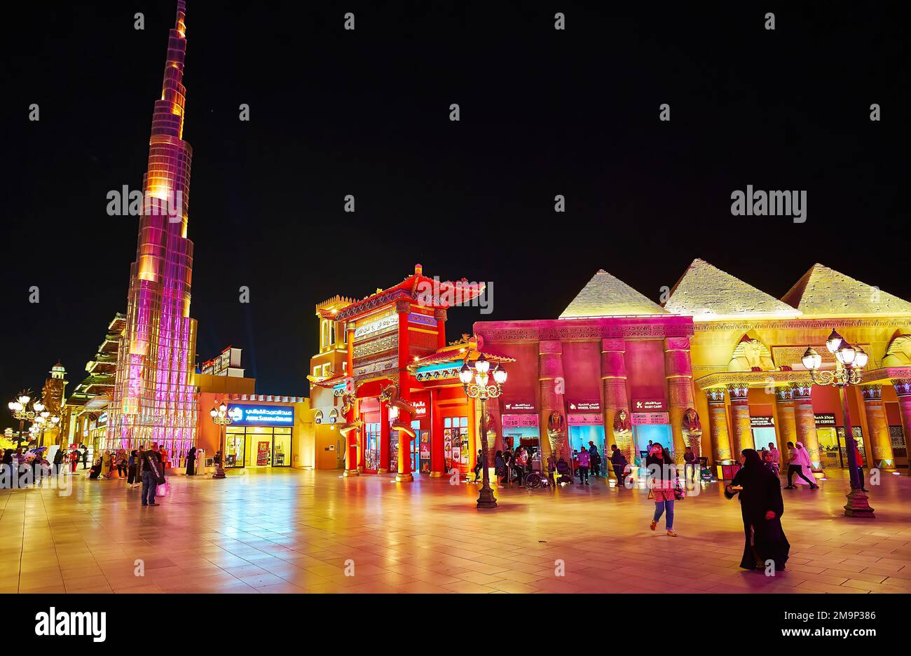 DUBAI, UAE MARCH 6, 2020 Examples of different architectural