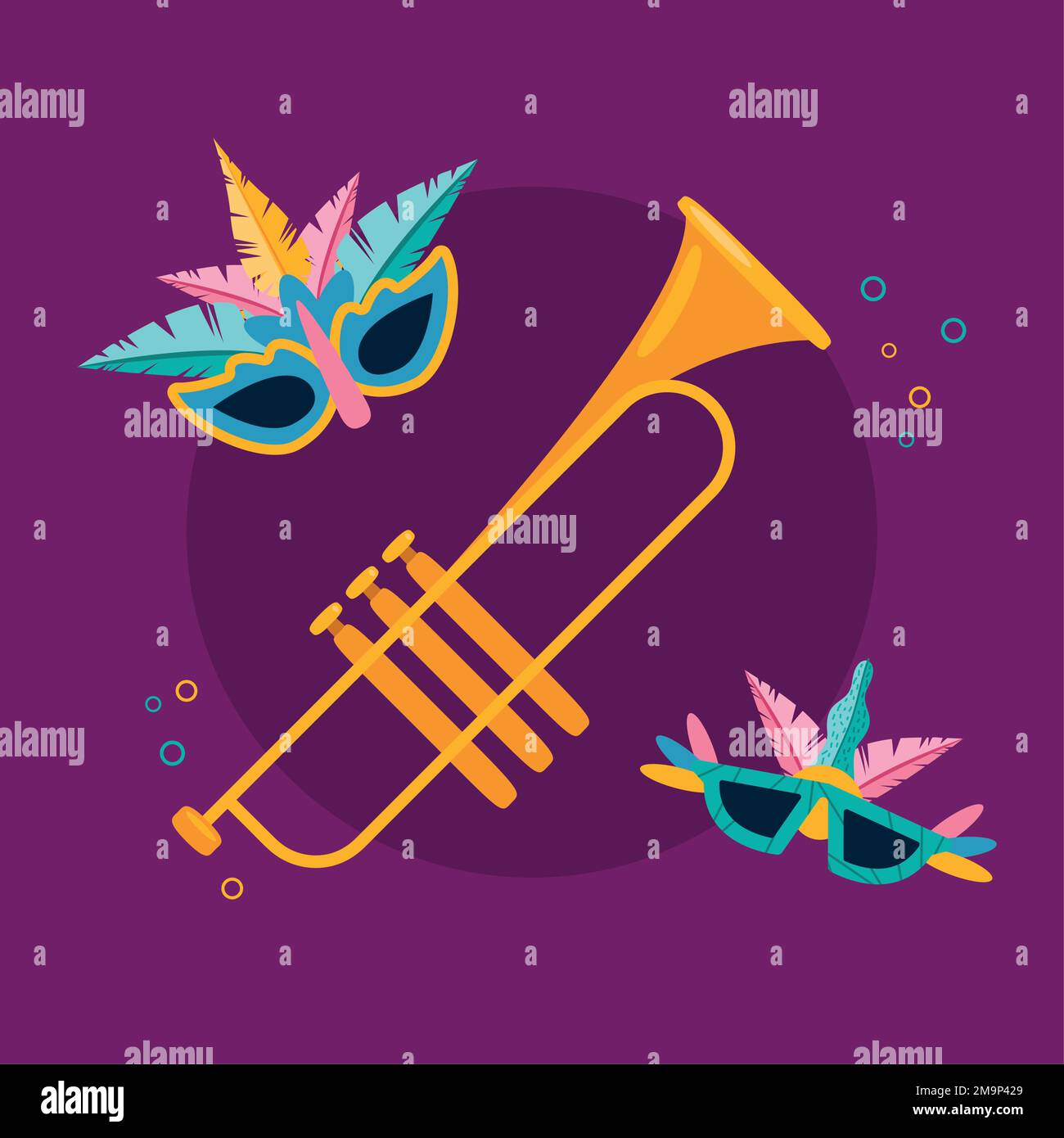 mardi gras trumpet