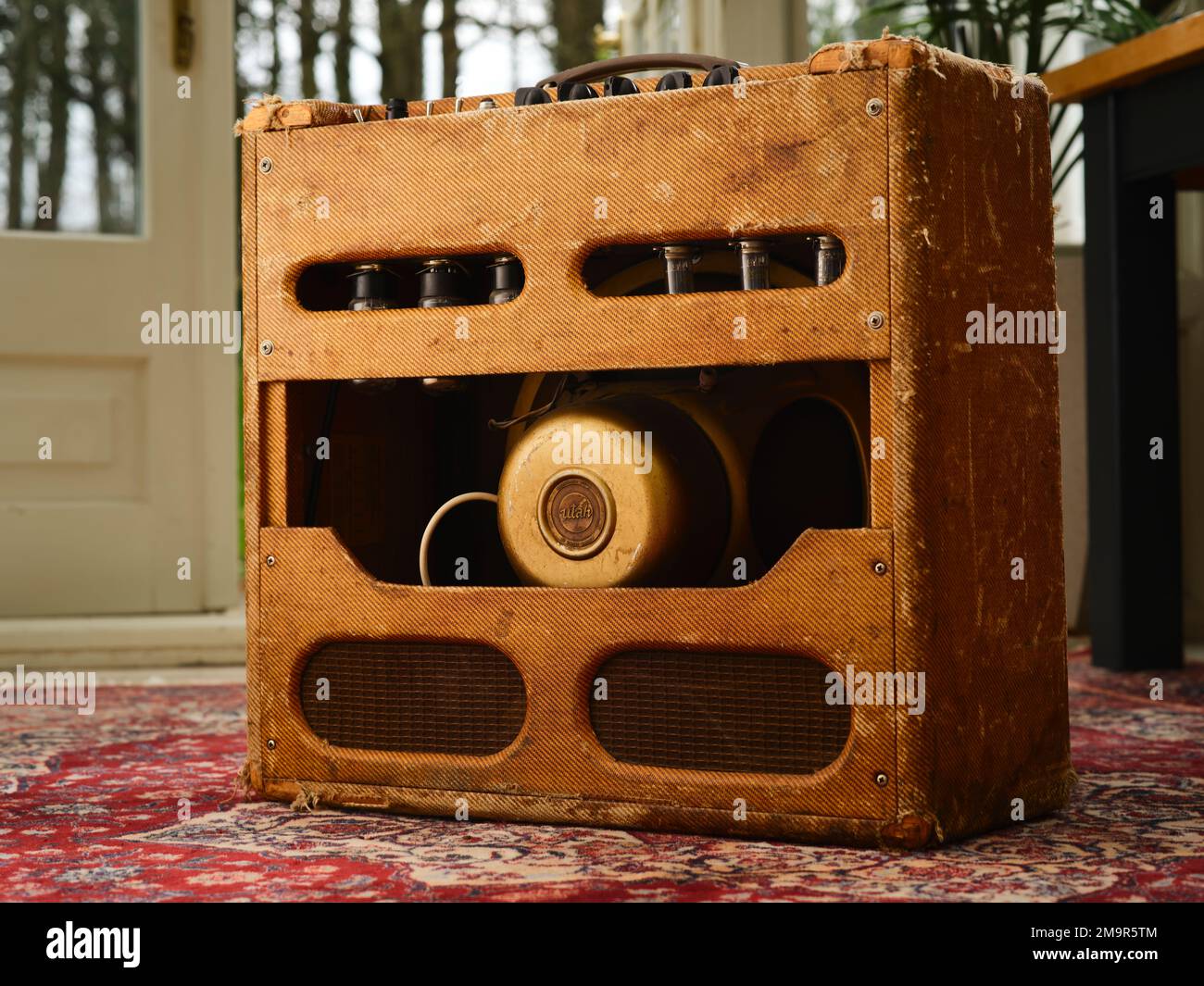 1957 Fender Bandmaster guitar amplifier Stock Photo Alamy