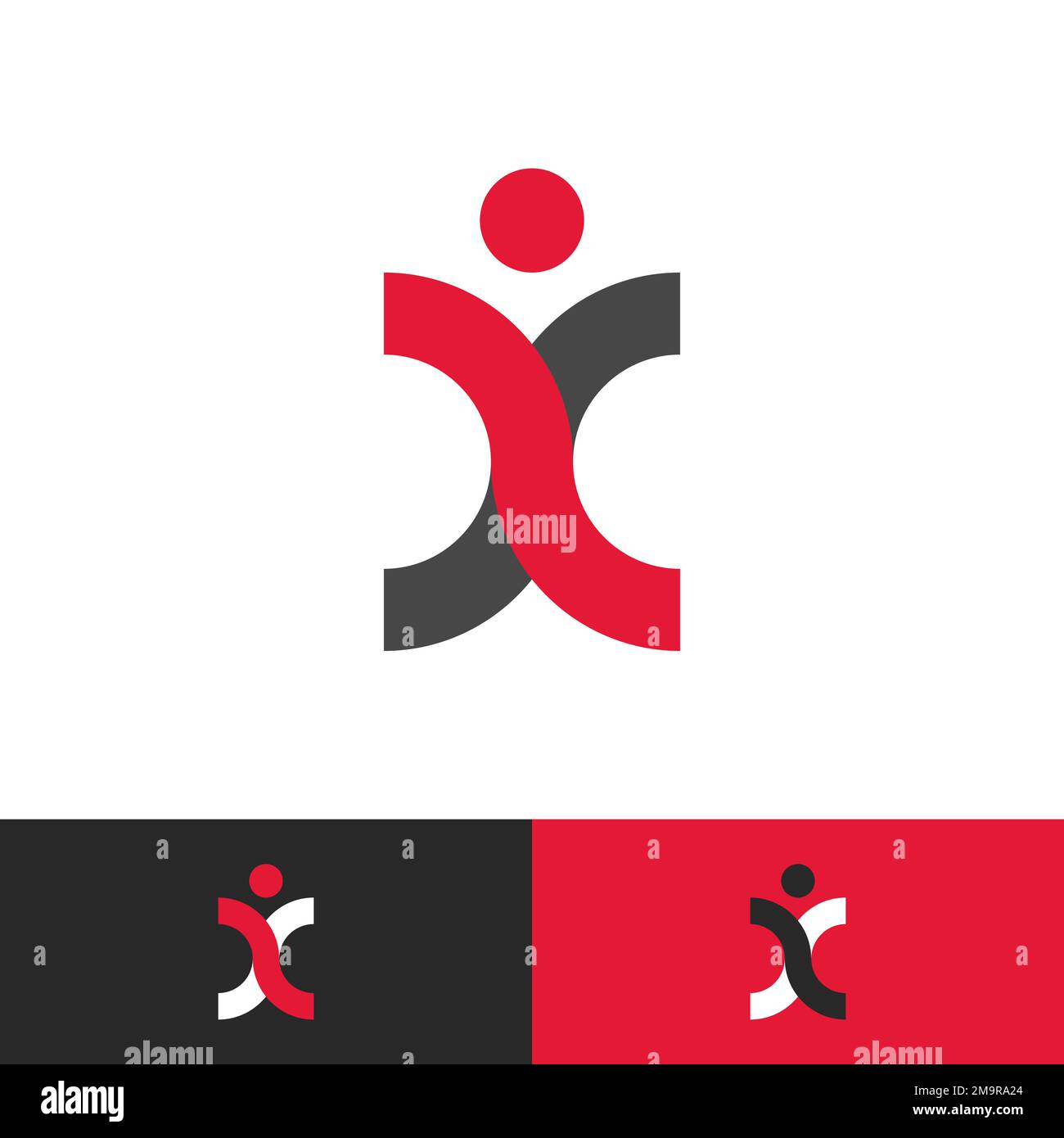 modern and simple logo template company and technology with vector EPS format. Stock Vector