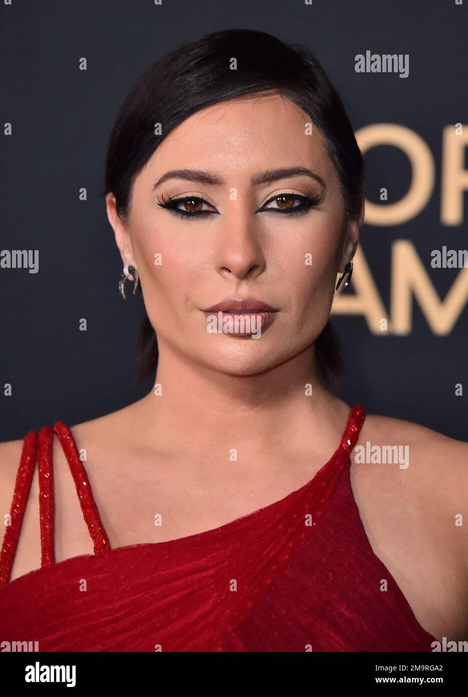 Karlee Leilani Perez arrives at the Los Angeles premiere of "George