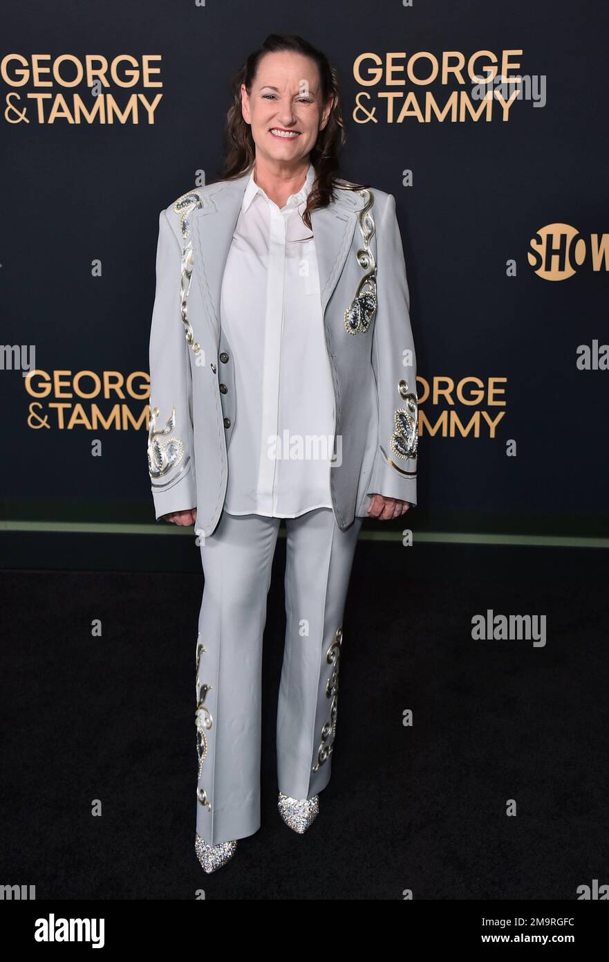 Georgette Jones arrives at the Los Angeles premiere of "George & Tammy