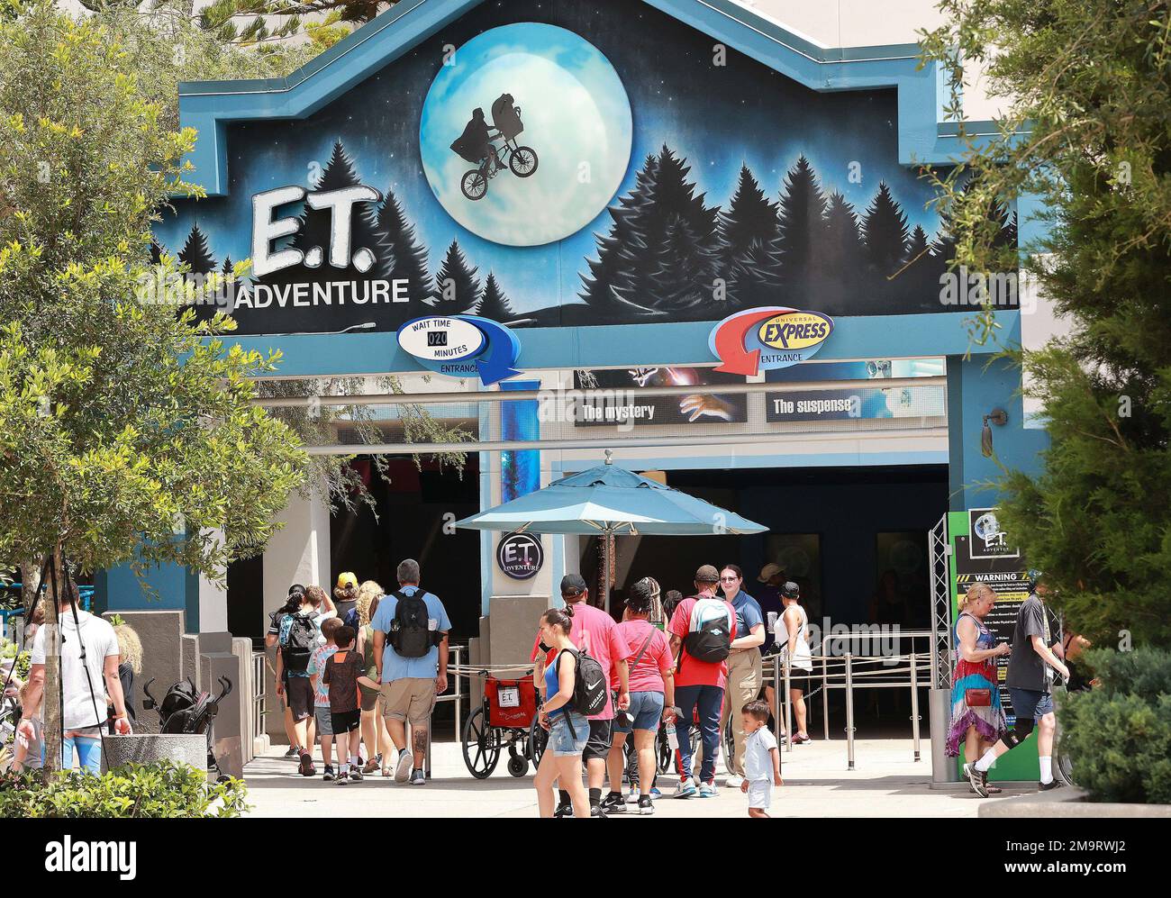 Et Ride Layout A view of E.T. Adventure at Universal Studios theme park in Orlando ...