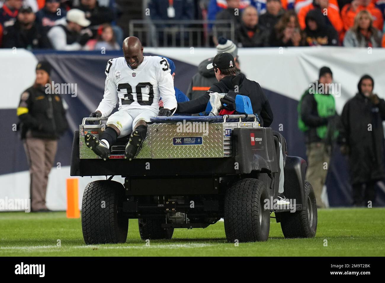 Las Vegas Raiders safety Duron Harmon (30) runs during an NFL football game  against the Los Angeles Rams, Thursday, Dec. 8, 2022, in Inglewood, Calif.  (AP Photo/Kyusung Gong Stock Photo - Alamy