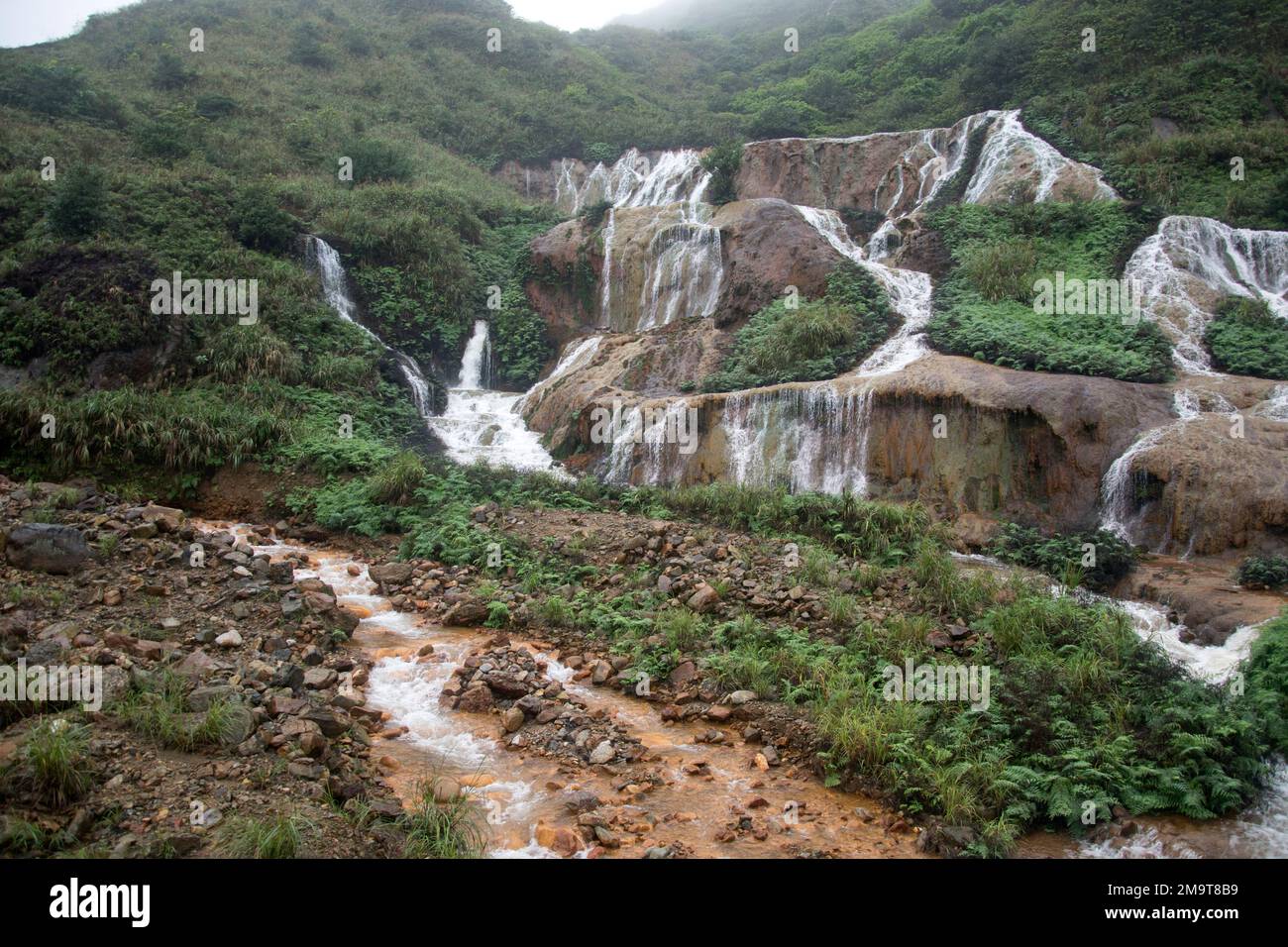 Golden Waterfall is one of the most beautiful waterfall in Taiwan. It ...