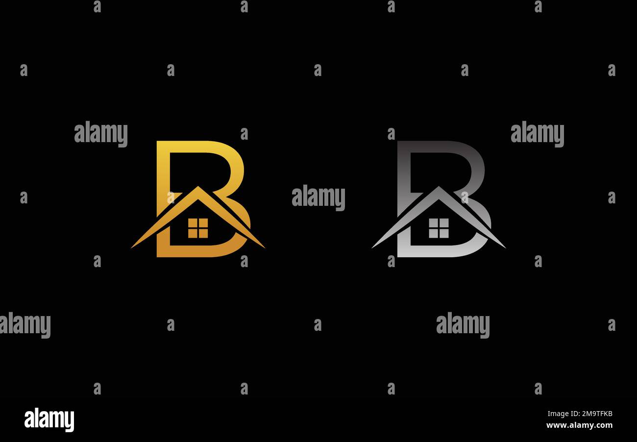 Letter B Real Estate Logo Design Stock Vector Image & Art Alamy